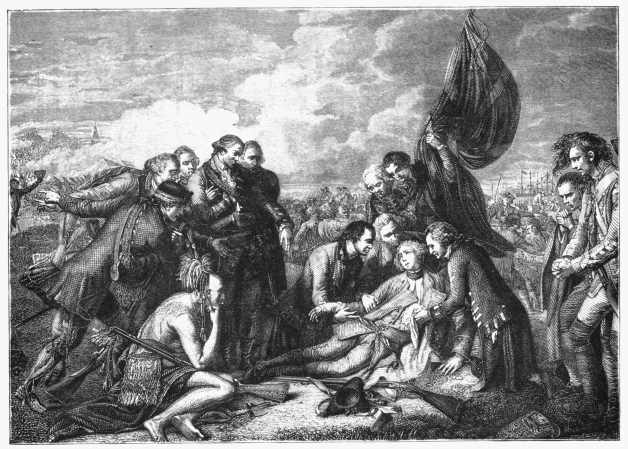 Death of Wolfe. By WEST. In the possession of the Duke
of Westminster.