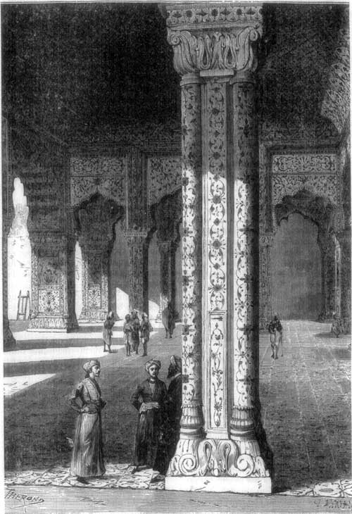 THE GRAND HALL OF THE DEWANI KHAS IN THE PALACE OF DELHI.