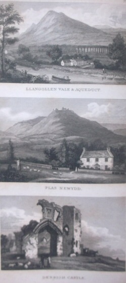 Llangollen vale & aqueduct; Plas Newydd; Denbigh Castle.
London.  Published by T. T. & J. Tegg, Cheapside, Oct. 1st
1832