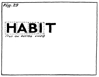 Figure 29: The word 'HABIT'.