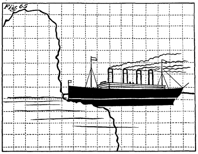 Figure 65: The Titanic hitting an iceberg.