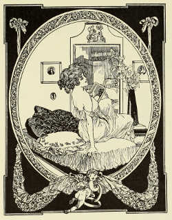 DECORATIVE ILLUSTRATION BY FRANZ VON BAYROS FOR VON
SCHLOEMPS'S “DER PERVERSE MAIKÄFER” PUBLISHED BY GEORG MÜLLER, MUNICH