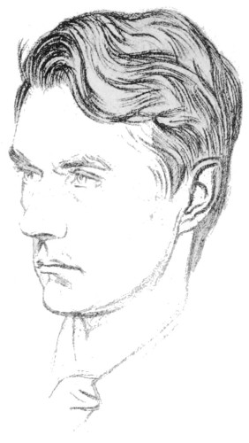 [Image not available: John Drinkwater portrait

From a drawing by William Rothenstein

1917

Emery Walker ph. sc.]