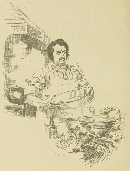 A cook in the kitchen