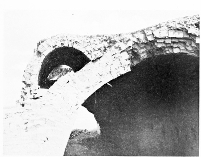 Fig. 133.—KHÂN KHERNÎNA, VAULT, SHOWING TUBE.