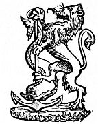 emblem: lion rampant with anchor