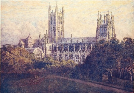 Image unavailable: THE NORTH SIDE OF CANTERBURY CATHEDRAL

Before the present Archbishop’s Palace was built