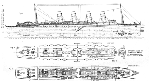 Image unavailable: THE CUNARD LINER “LUSITANIA;” LONGITUDINAL ELEVATION AND
DECK PLANS.

CONSTRUCTED BY MESSRS. JOHN BROWN AND CO., LIMITED, SHIPBUILDERS AND
ENGINEERS, CLYDEBANK.