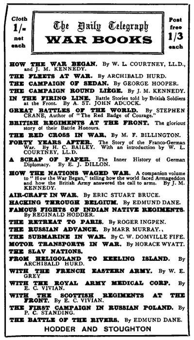 The Daily Telegraph WAR BOOKS