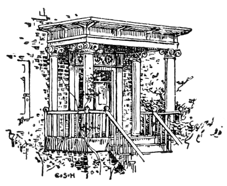 Covered porch with plants