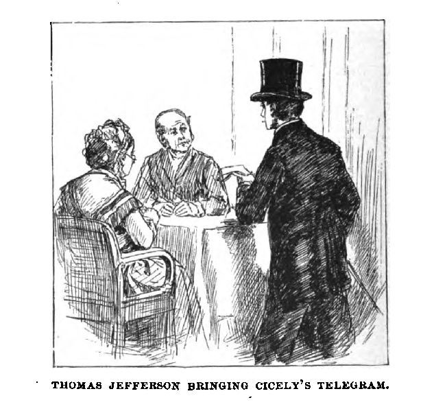 Thomas Jefferson Bringing Cicely's Telegram